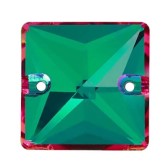 Varrható kristály, négyzet alakú, méret: 16 mm - EMERALD F(205)